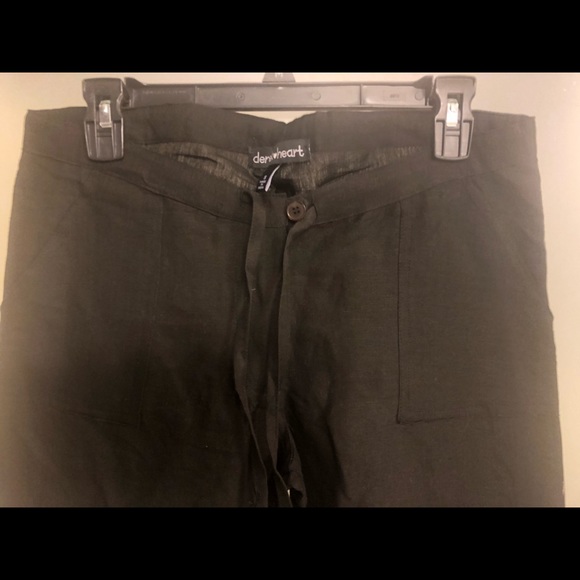Black linen pants - Picture 3 of 4